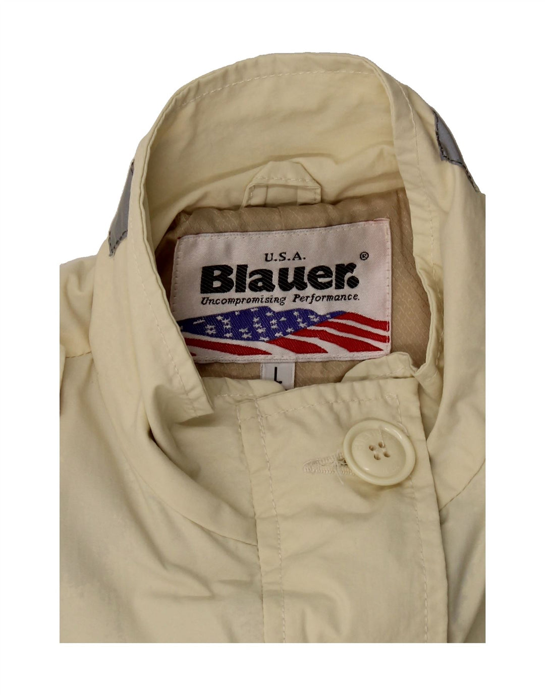BLAUER Womens Military Jacket UK 16 Large Off White Vintage Blauer and Second-Hand Blauer from Messina Hembry 