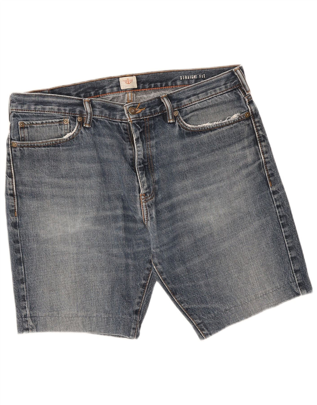 Dockers Mens Denim Shorts Large W36 Navy Blue Cotton