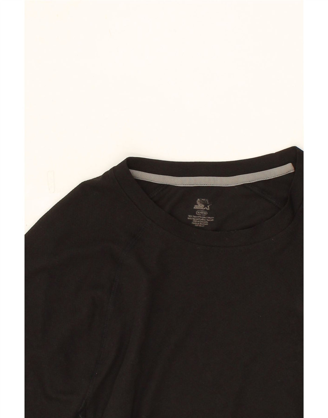 STARTER Mens T-Shirt Top XL Black Polyester Vintage Starter and Second-Hand Starter from Messina Hembry 
