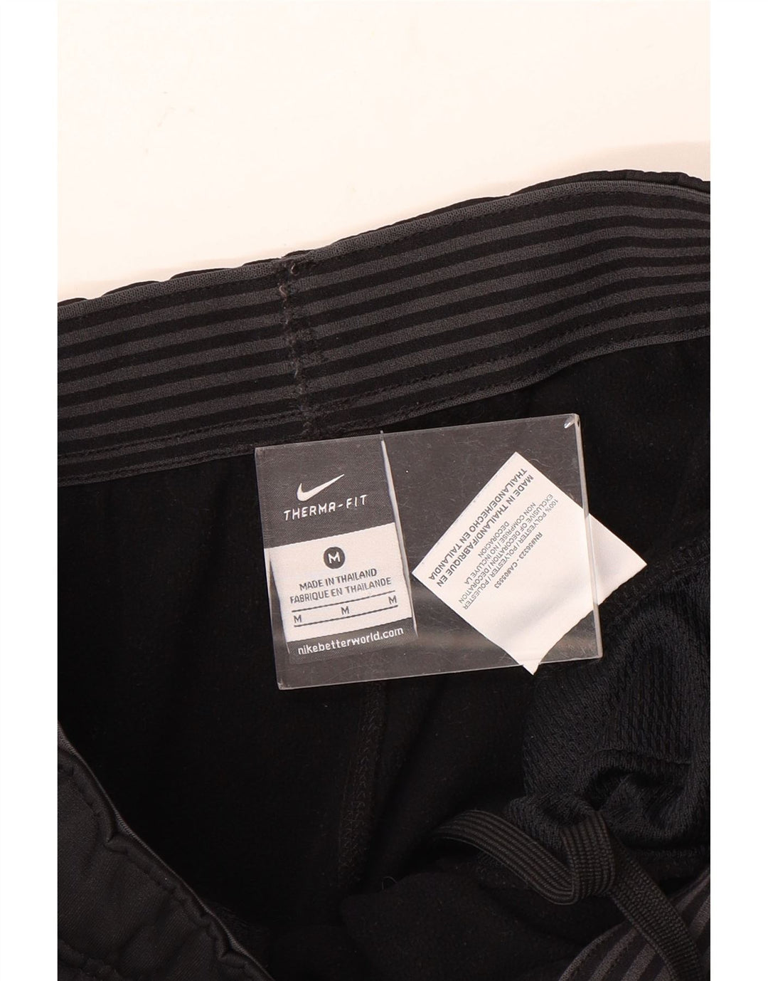Nike Mens Therma-Fit Tracksuit Trousers Medium Black Polyester
