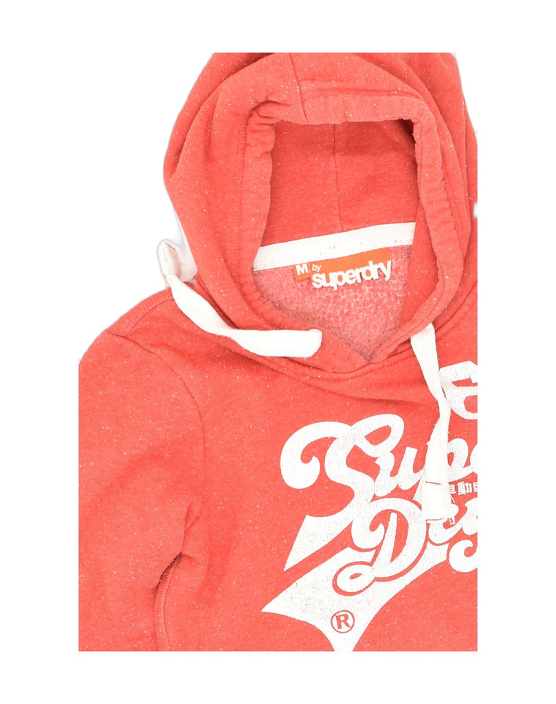 SUPERDRY Womens Graphic Hoodie Jumper Medium Red Cotton | Vintage Superdry | Thrift | Second-Hand Superdry | Used Clothing | Messina Hembry 