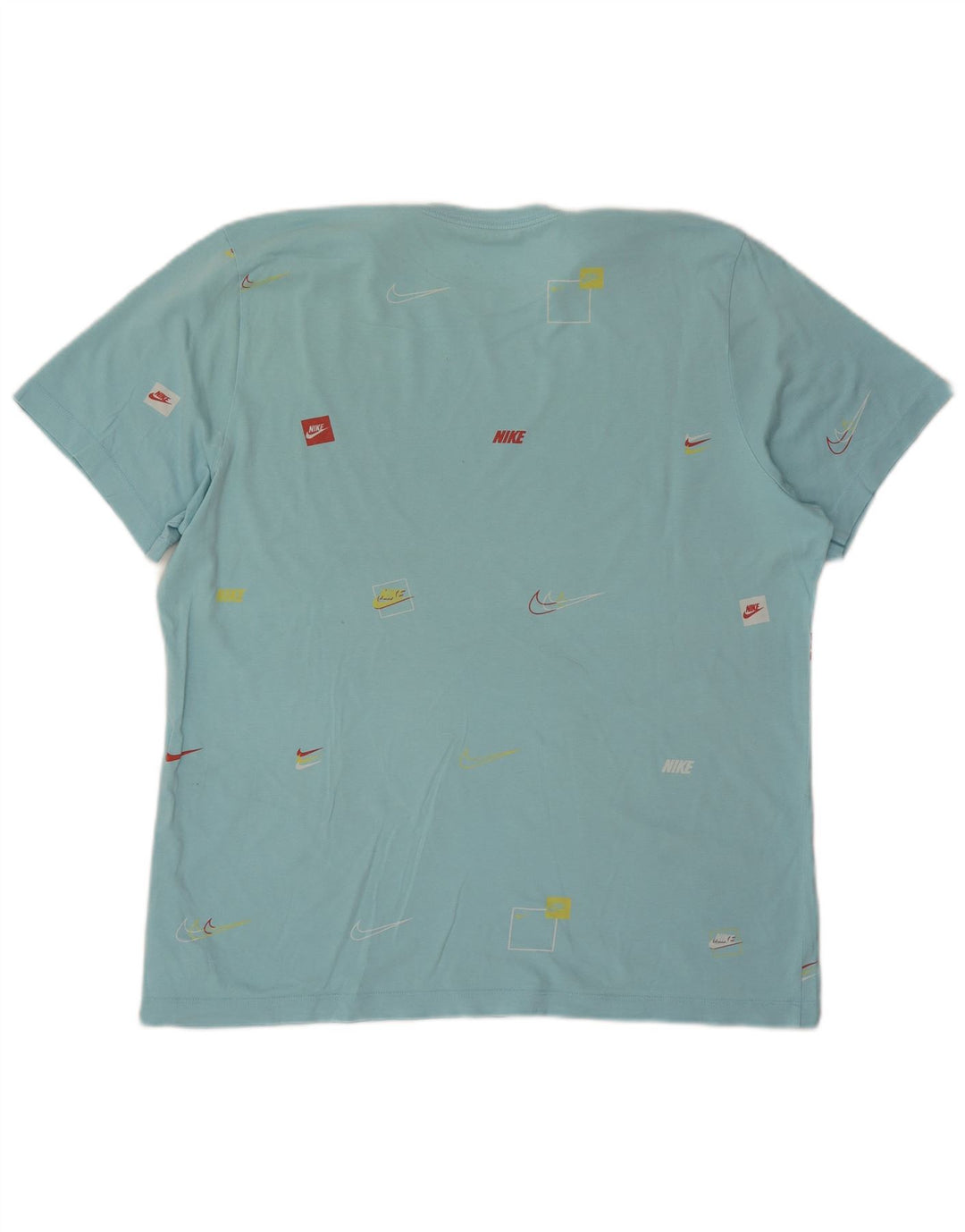 Nike Mens Graphic T-Shirt Top XL Blue Cotton