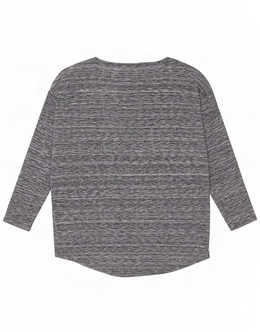 Phase Eight Womens Top Long Sleeve UK 12 Medium Grey Flecked Viscose