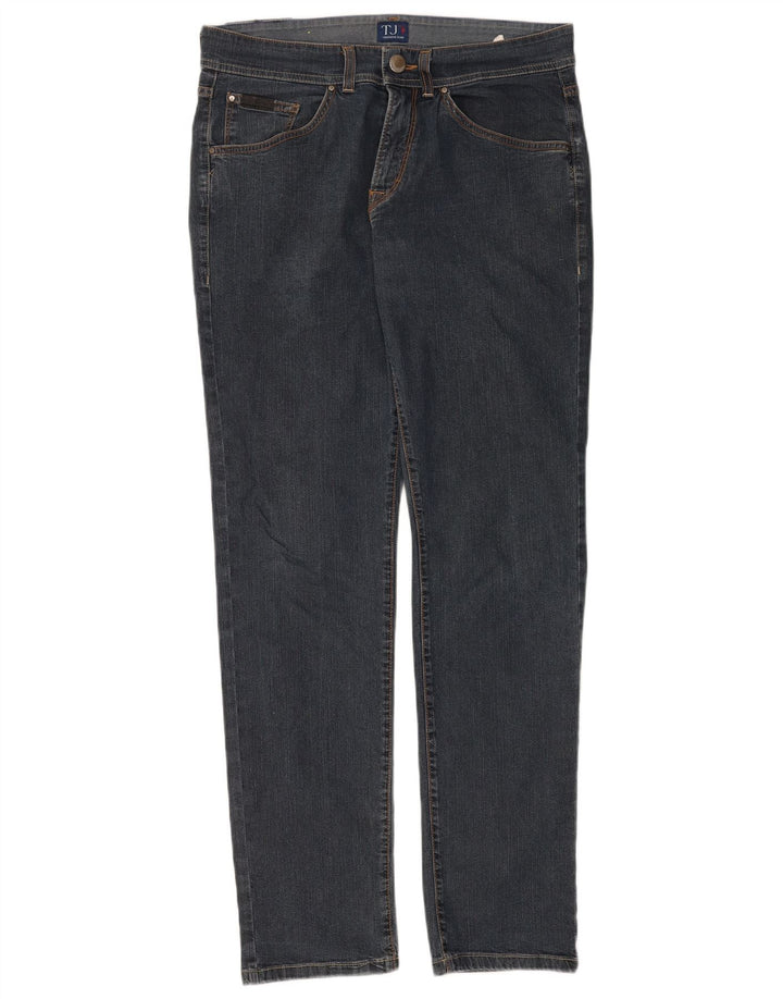 Trussardi Mens Slim Jeans W32 L32 Blue Cotton