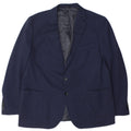 Marks & Spencer Mens 2 Button Blazer Jacket UK 48 2XL Navy Blue Polyamide