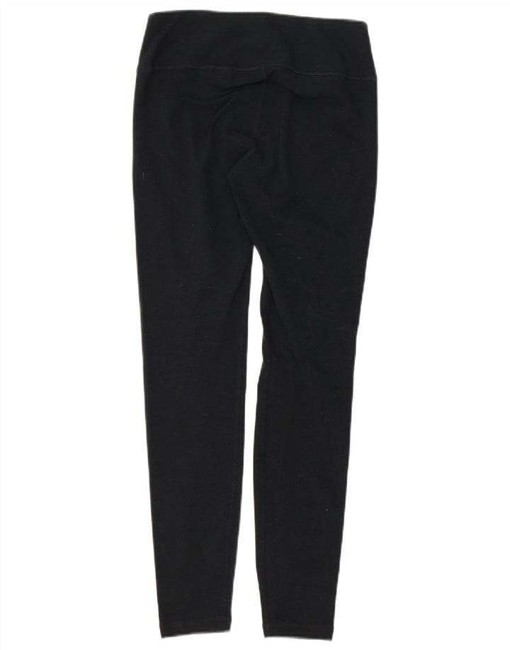 CONVERSE Womens Graphic Leggings UK 8 Small  Black Cotton