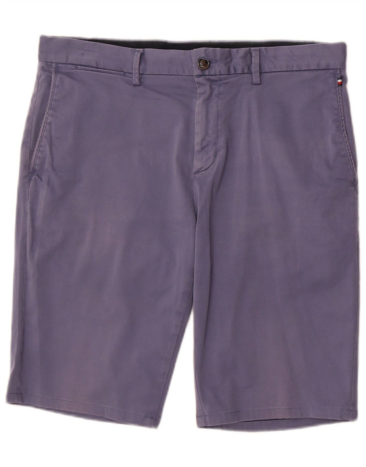 Tommy Hilfiger Mens Chino Shorts W34 Large Blue Cotton