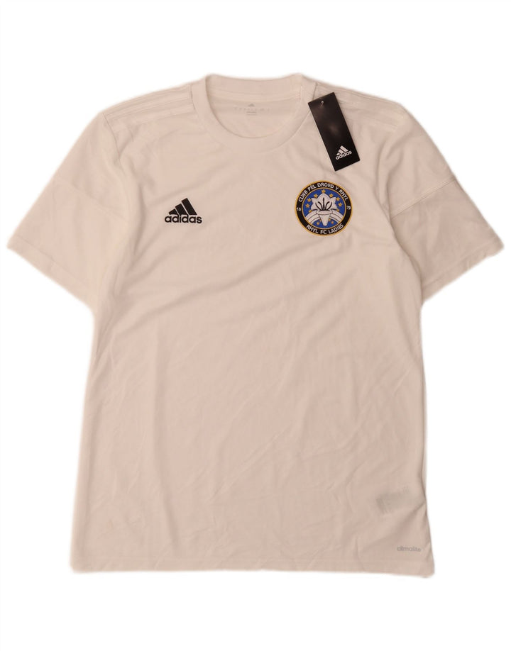 Adidas Mens Climalite T-Shirt Top Medium White Polyester