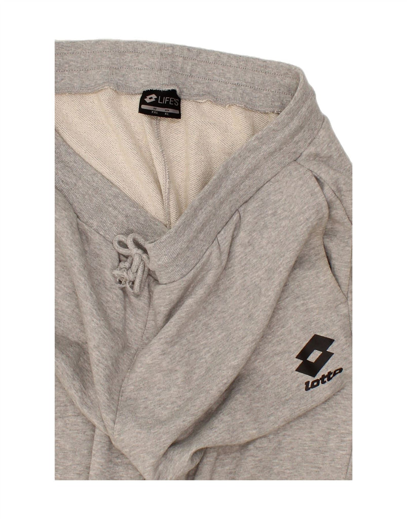 LOTTO Mens Tracksuit Trousers Joggers 2XL  Grey Cotton Vintage Lotto and Second-Hand Lotto from Messina Hembry 
