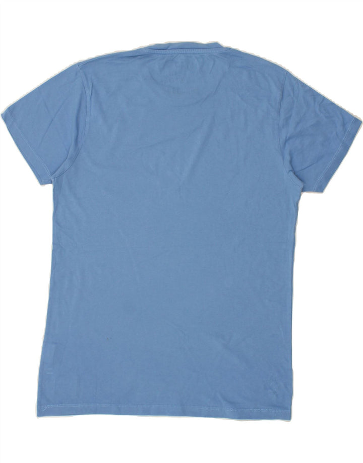 JACK & JONES Mens Core Graphic T-Shirt Top Medium Blue Cotton Vintage Jack & Jones and Second-Hand Jack & Jones from Messina Hembry 