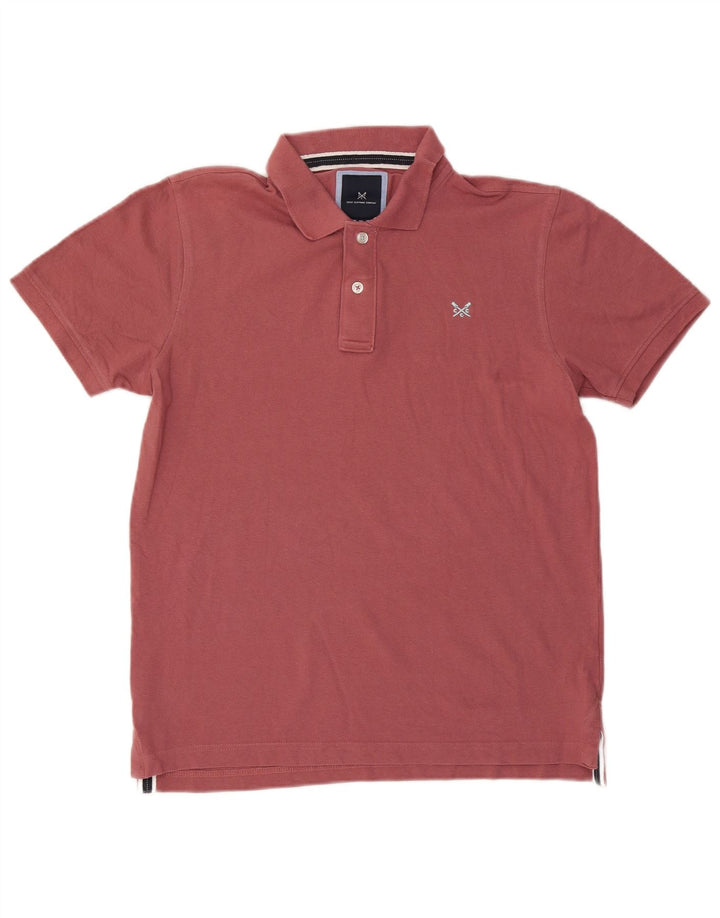 Crew Clothing Mens Polo Shirt Medium Maroon Cotton
