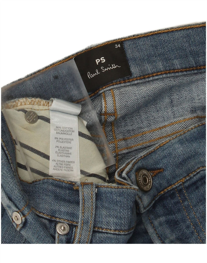 Paul Smith Mens Slim Jeans W34 L33 Blue Cotton