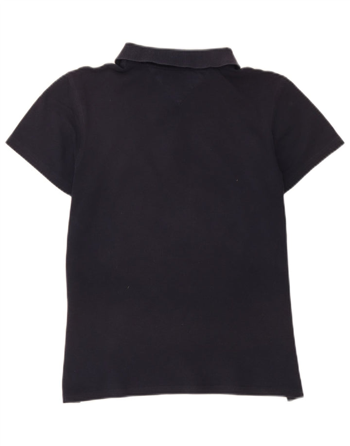 Tommy Hilfiger Womens Polo Shirt EU 40 Medium Navy Blue