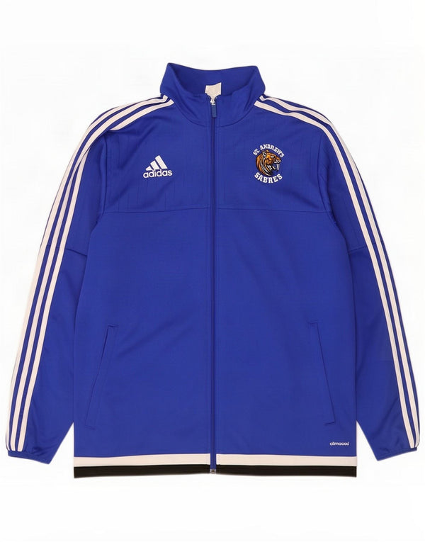 Adidas Mens Climacool Tracksuit Top Jacket Large Blue Polyester