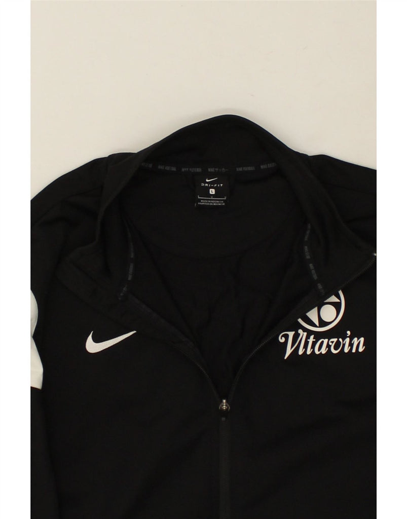 NIKE Mens Dri Fit Graphic Tracksuit Top Jacket Large Black Colourblock Vintage Nike and Second-Hand Nike from Messina Hembry 