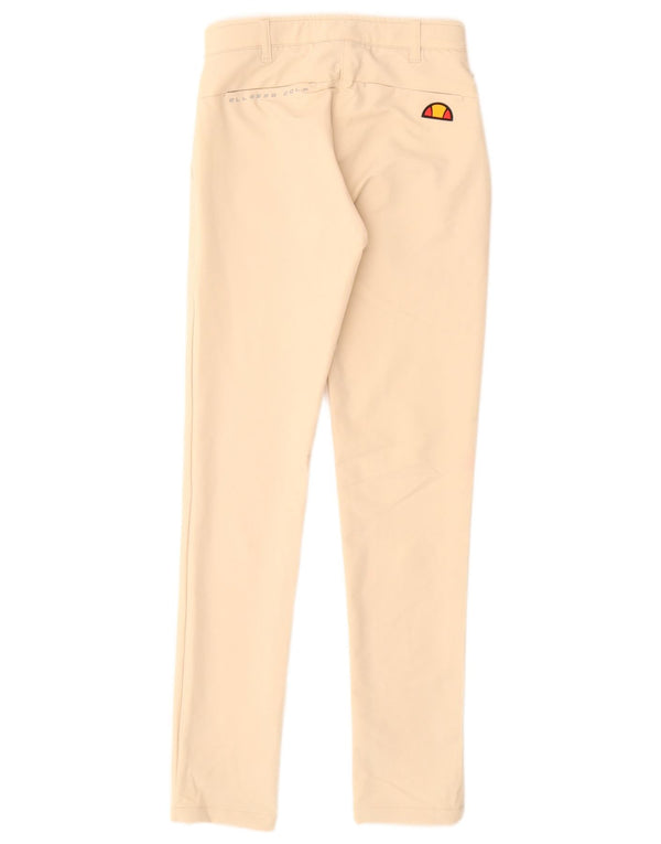 Ellesse Womens Golf Skinny Chino Trousers UK 6 XS W24 L30 Beige Polyester