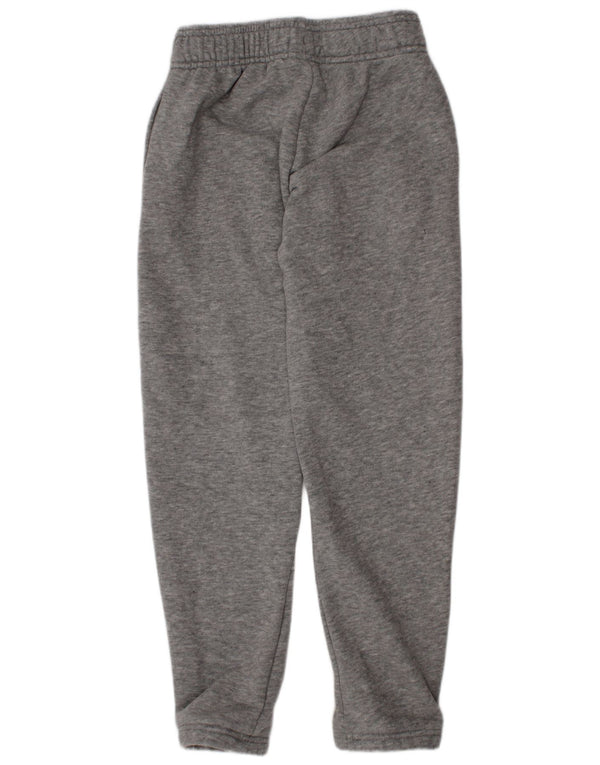 Adidas Boys Tracksuit Trousers Joggers 7-8 Years Grey Flecked Cotton