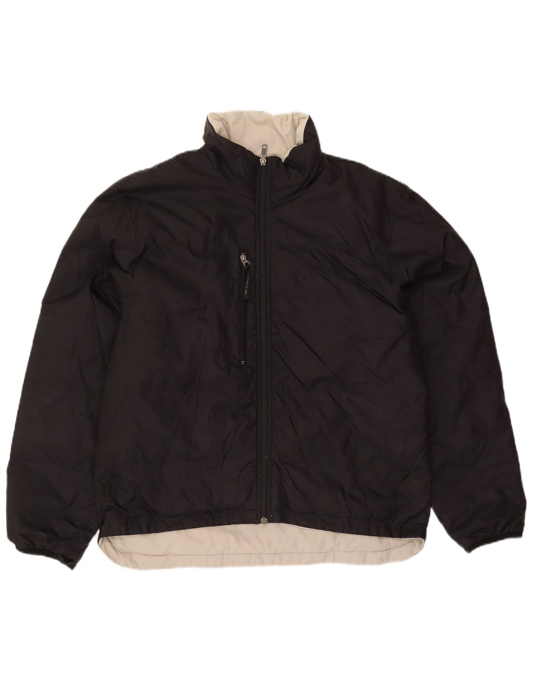 Timberland Mens Reversible Padded Jacket UK 40 Large Black Nylon