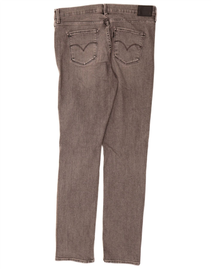 Levi's Womens 312 Shaping Slim Jeans W31 L32 Grey Cotton