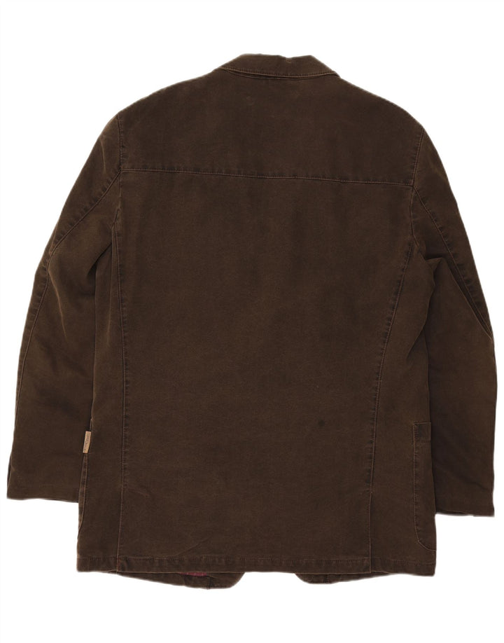Camel Active Mens 2 Button Blazer Jacket IT 50 Large Brown Cotton