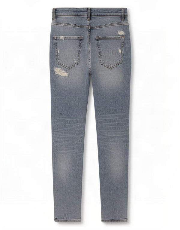 Zara Mens Distressed Skinny Jeans EU 40 Medium W31 L29 Blue Cotton