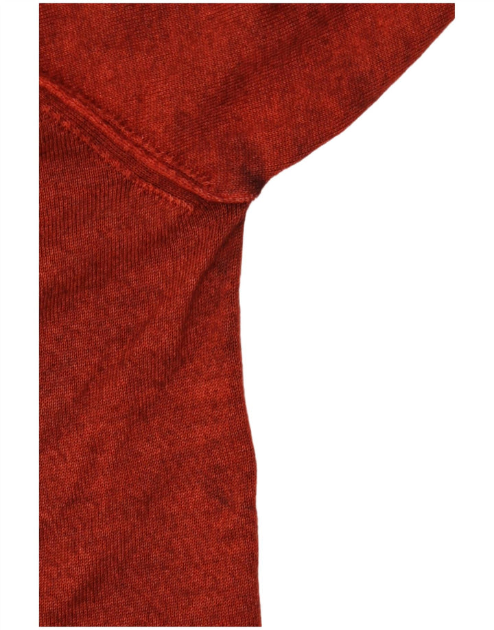 STONE ISLAND Boys Crew Neck Jumper Sweater 11-12 Years Red Wool