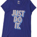 Nike Mens Graphic T-Shirt Top Large Blue Cotton