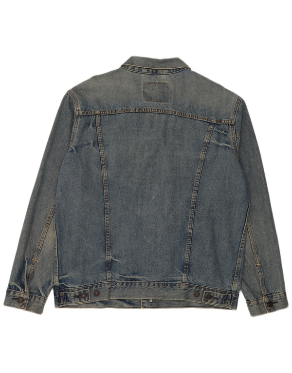 Levi's Mens Denim Jacket UK 42 XL Blue Cotton