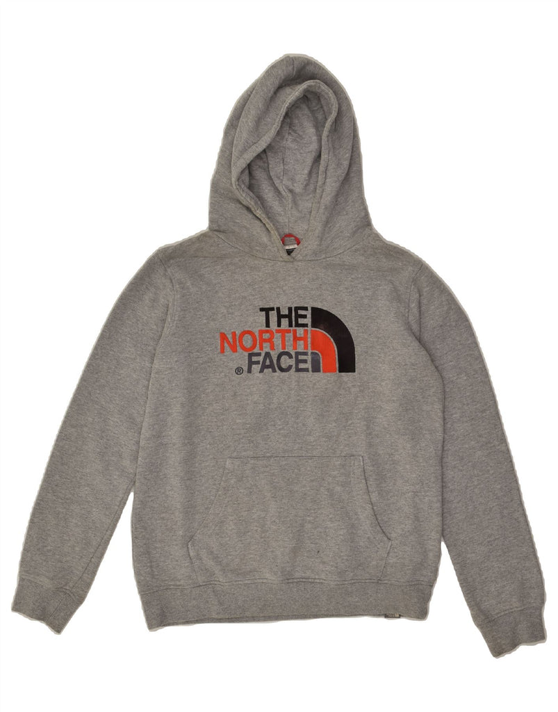 THE NORTH FACE Boys Graphic Hoodie Jumper 15-16 Years XL  Grey Cotton | Vintage The North Face | Thrift | Second-Hand The North Face | Used Clothing | Messina Hembry 