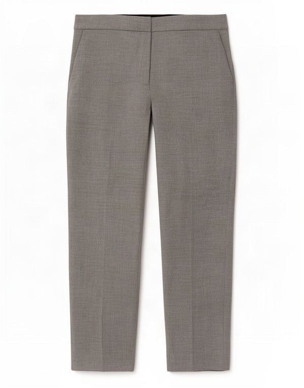 Zara Womens Straight Chino Trousers XL W32 L28 Grey Colourblock Viscose
