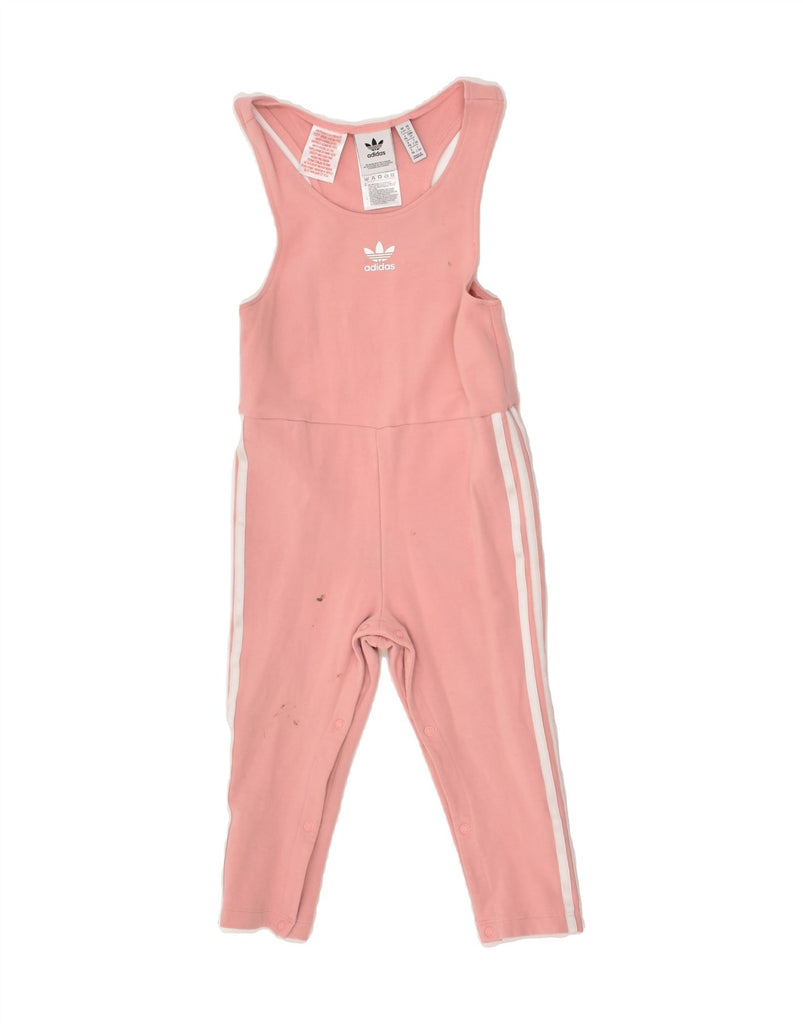 ADIDAS Girls Playsuit 2-3 Years Pink Cotton | Vintage Adidas | Thrift | Second-Hand Adidas | Used Clothing | Messina Hembry 