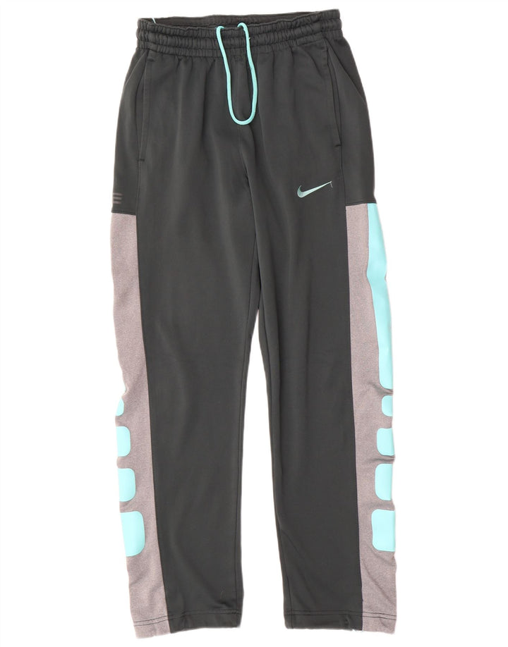 Nike Mens Therma-Fit Graphic Tracksuit Trousers Small Black Colourblock
