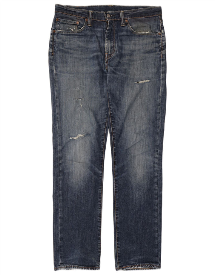 Levi's Mens 511 Distressed Slim Jeans W33 L32 Blue