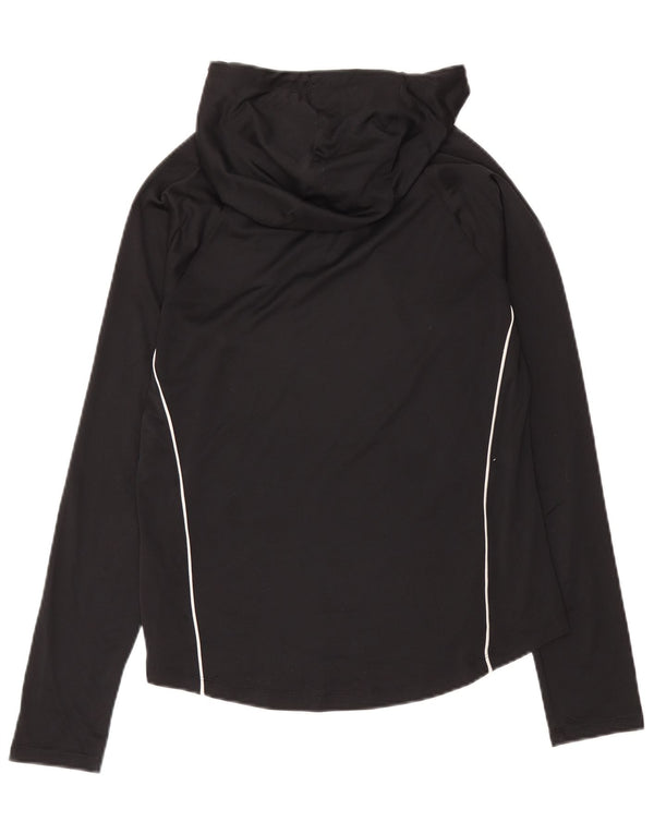 Under Armour Womens Heat Gear Graphic Top Long Sleeve UK 16 Large Black