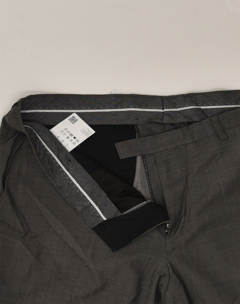 HUGO BOSS Mens Slim Suit Trousers IT 52 XL W34 L30  Grey Virgin Wool | Vintage Hugo Boss | Thrift | Second-Hand Hugo Boss | Used Clothing | Messina Hembry 