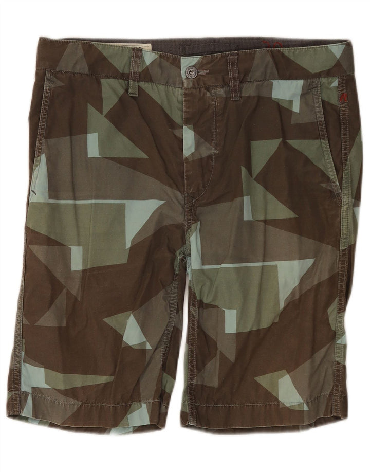 Replay Mens Chino Shorts W30 Medium  Multicoloured Geometric Cotton