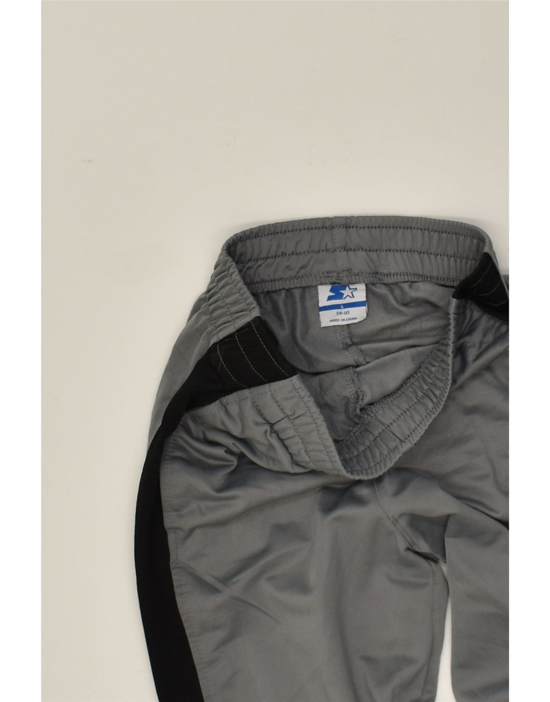 STARTER Boys Tracksuit Trousers 10-11 Years Large Grey Polyester | Vintage Starter | Thrift | Second-Hand Starter | Used Clothing | Messina Hembry 