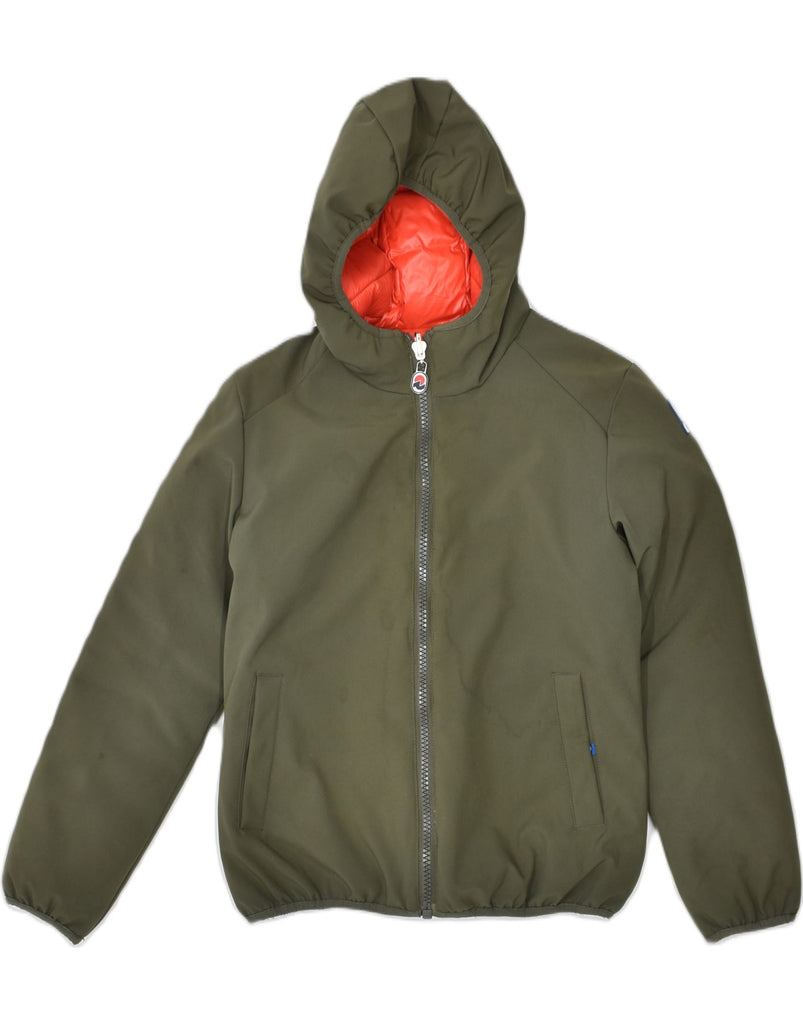 INVICTA Boys Hooded Padded Reversible Jacket 11-12 Years Red Polyamide | Vintage | Thrift | Second-Hand | Used Clothing | Messina Hembry 