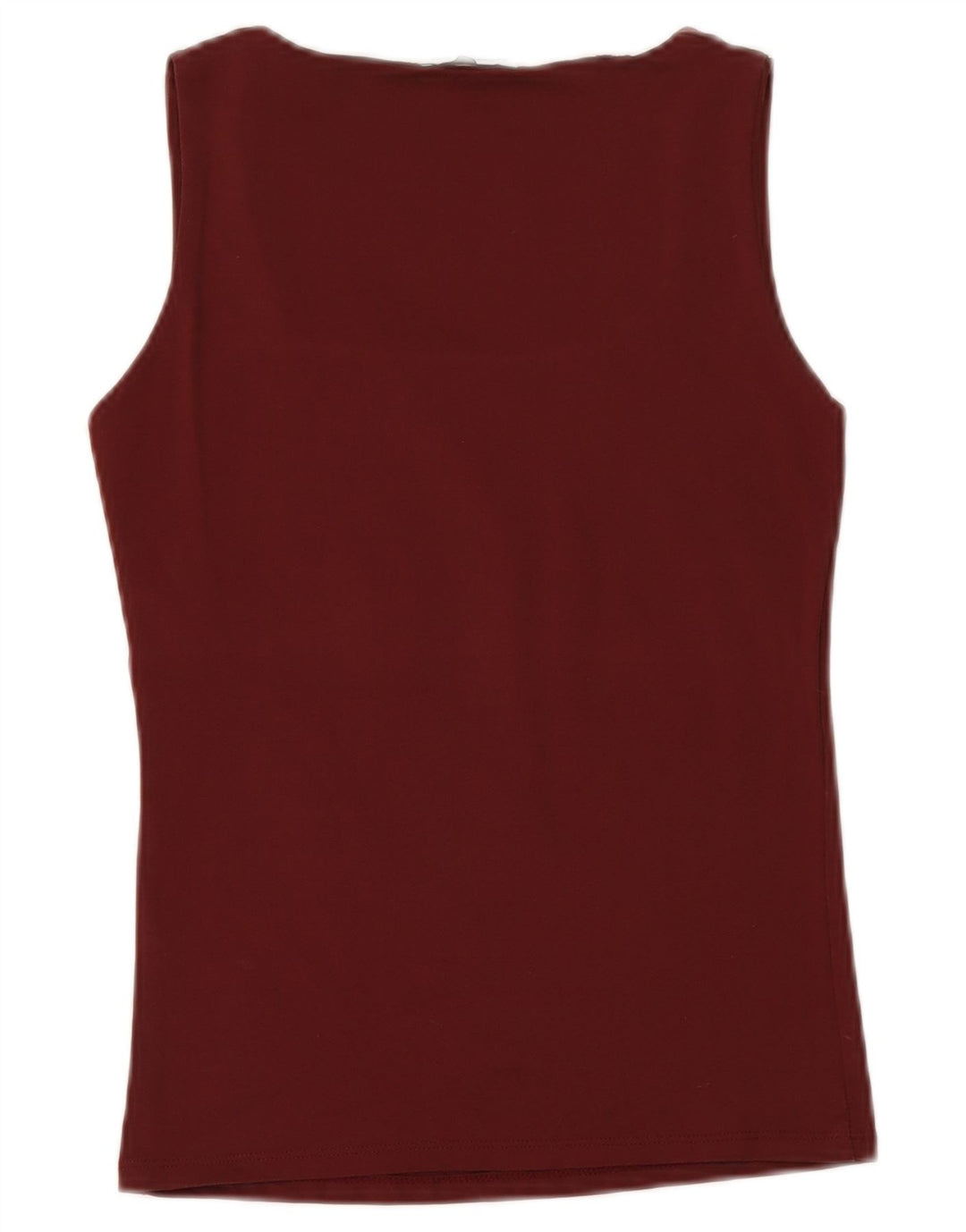 Zara Womens Vest Top UK 12 Medium Burgundy