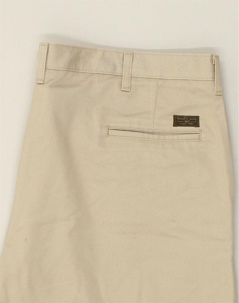 LEE Mens Straight Casual Trousers W42 L30 Beige Cotton | Vintage Lee | Thrift | Second-Hand Lee | Used Clothing | Messina Hembry 