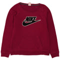 Nike Womens Graphic Sweatshirt Jumper UK 14 Medium Pink Cotton