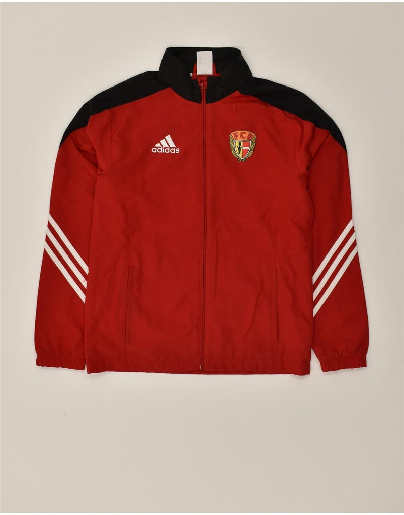 ADIDAS Boys Graphic Tracksuit Top Jacket 13-14 Years XL Red Polyester | Vintage Adidas | Thrift | Second-Hand Adidas | Used Clothing | Messina Hembry 