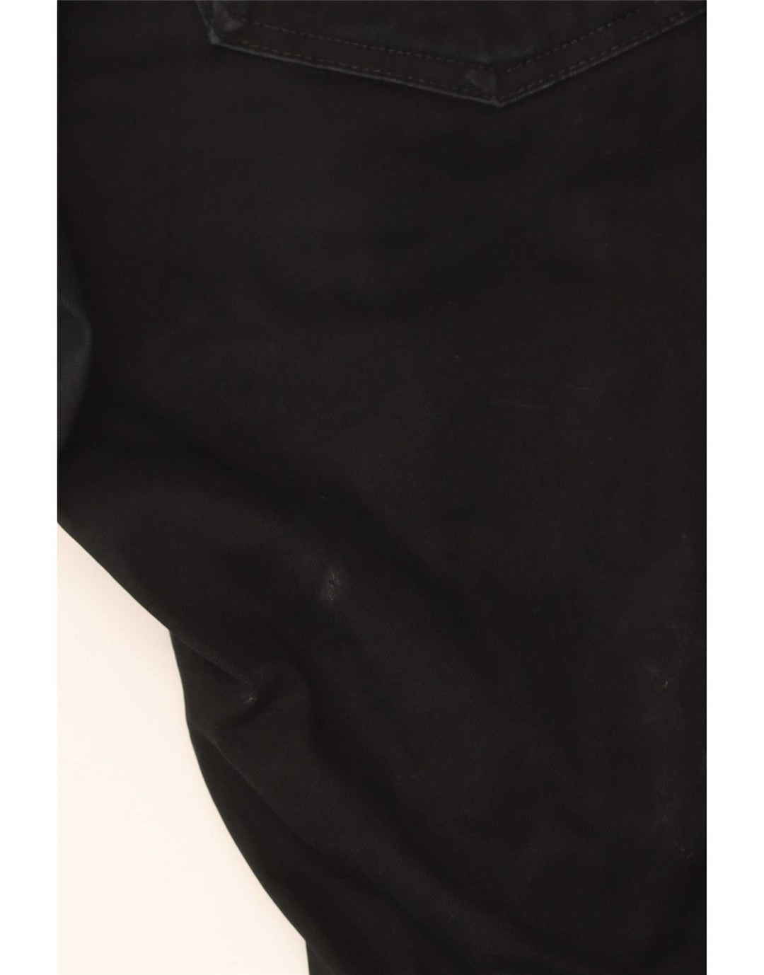Marks & Spencer Mens Slim Casual Trousers W32 L33 Black Cotton