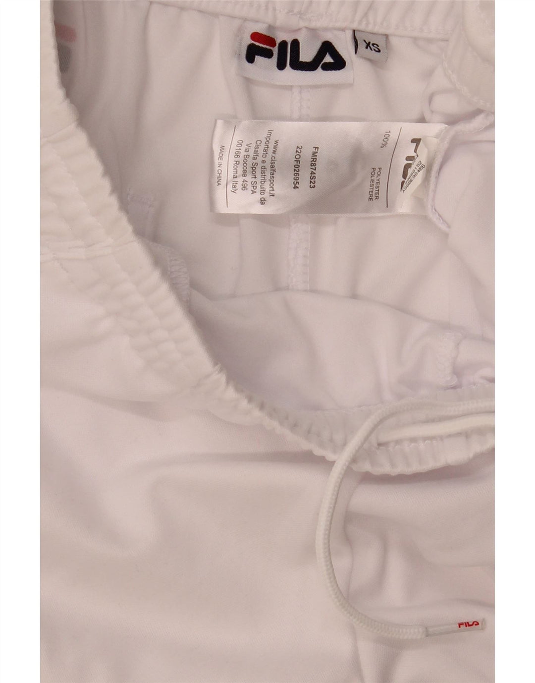 Fila Mens Graphic Sport Shorts XS  White Polyester