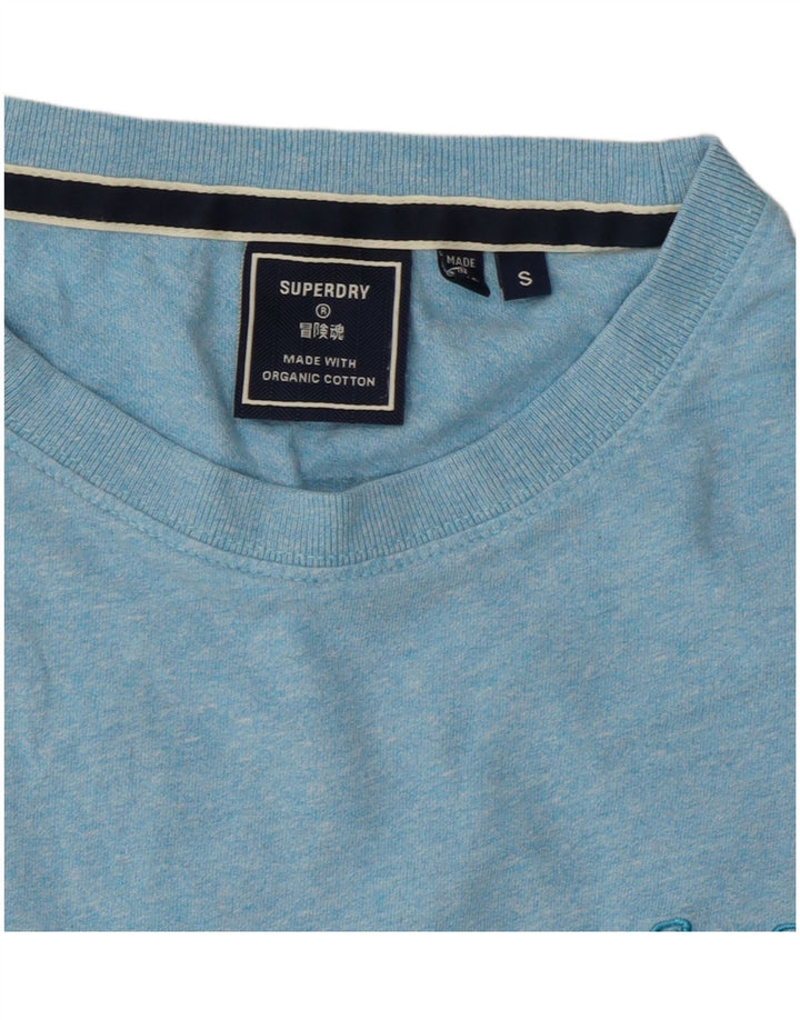 Superdry Mens T-Shirt Top Small Blue Cotton
