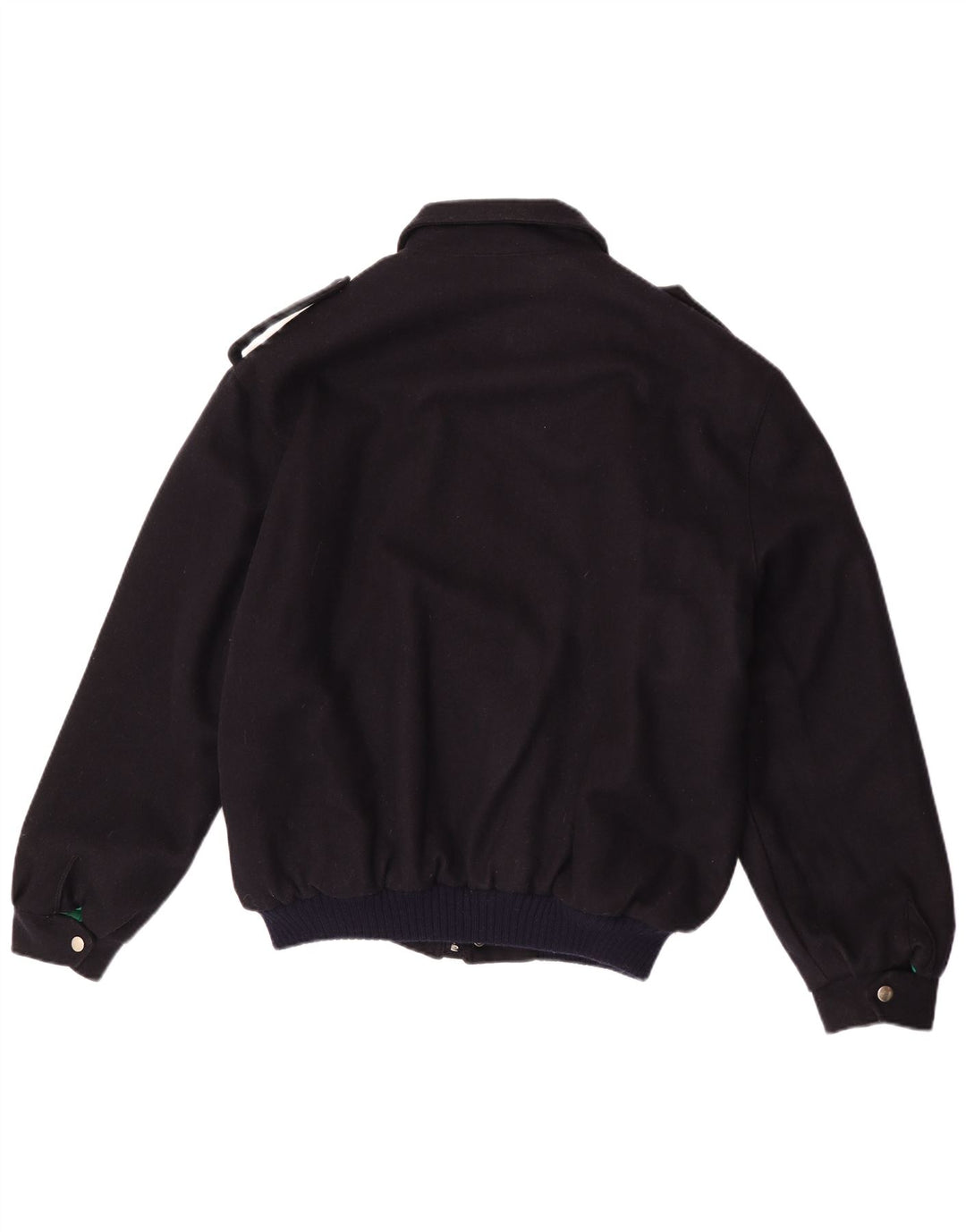 Vintage Mens Military Bomber Jacket UK 40 Large Navy Blue