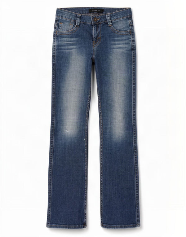 Calvin Klein Womens Bootcut Jeans US 4 Small W29 L31 Blue Cotton