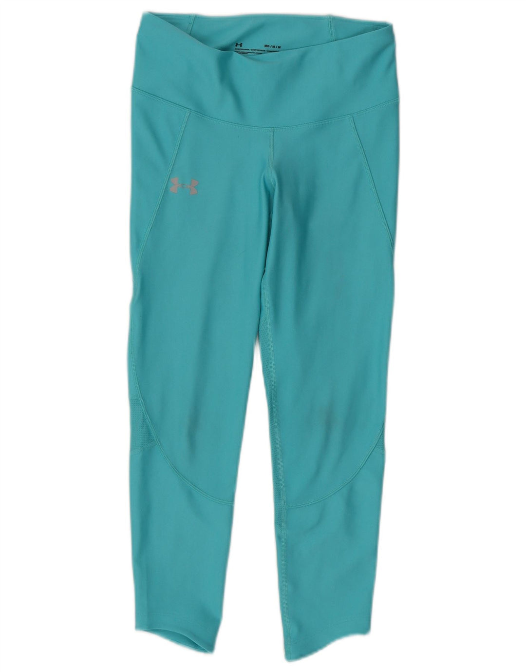 Under Armour Womens Heat Gear Leggings UK 12 Medium  Turquoise