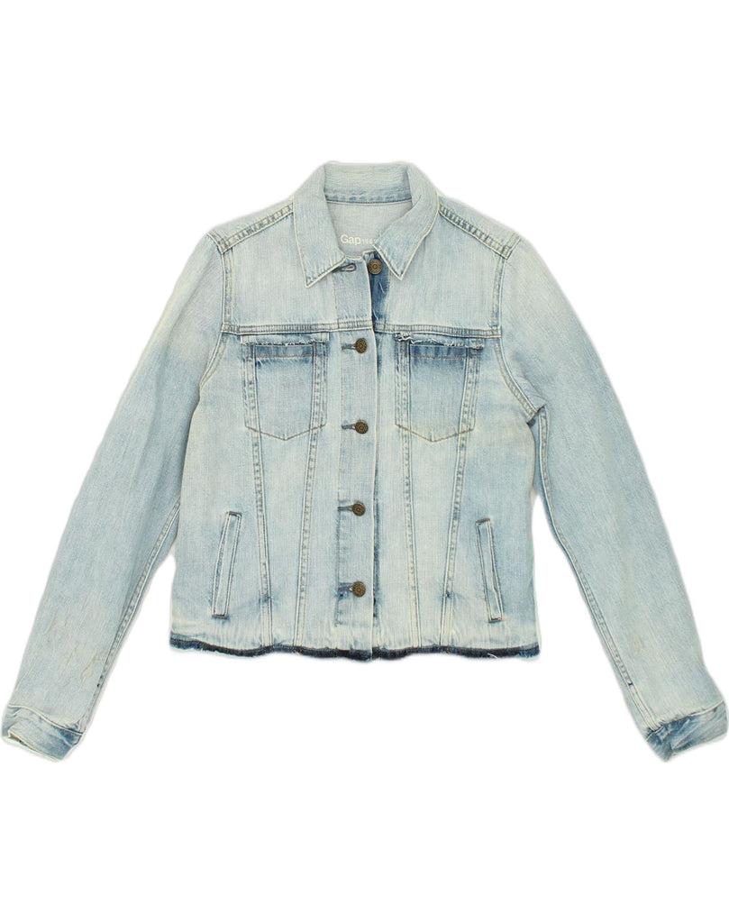 GAP Womens Denim Jacket UK 10 Small Blue Cotton | Vintage Gap | Thrift | Second-Hand Gap | Used Clothing | Messina Hembry 