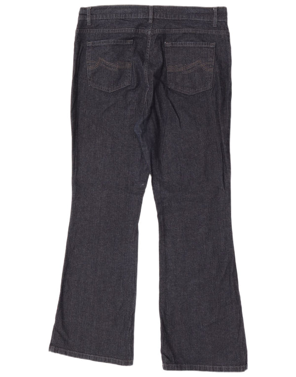Marks & Spencer Womens Bootcut Jeans UK 18 XL W35 L30 Navy Blue Cotton